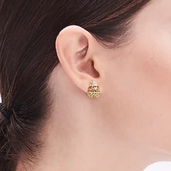 J. CREW Pave Crystal Fall Studs Trio - Picture 9 of 11